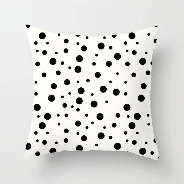 Livingroom Simple Black White Geometry Cushion Case Hot Modern Nordic Decorative Pillows Case Sofa Couch Throw Pillows car home