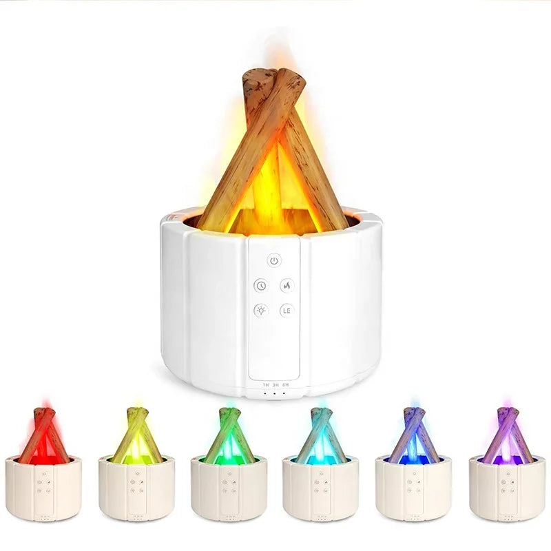 New desktop color simulation flame Bonfire Scent Aroma Diffuser Home hotel usb air humidifier air freshener Aromatherapy machine