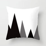 Livingroom Simple Black White Geometry Cushion Case Hot Modern Nordic Decorative Pillows Case Sofa Couch Throw Pillows car home