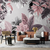 Custom Size Mural 3D wallpaper American Pastoral Plants Flowers Leaves Photo Painting Retro Flower Living Room Bedroom wallpaper