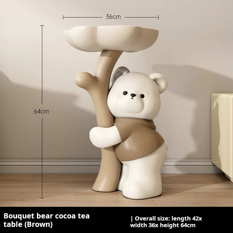 INS Living room Side table decorative small Bedsidetable Modern Sofa side Resin Corner coffee table cute design home furniture