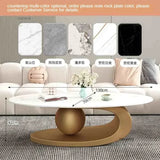 Aesthetic Modern Oval Coffee Tables Nordic Design Metal Modern Coffee Table Hotel Living Room Low Table Furniture for Homew r