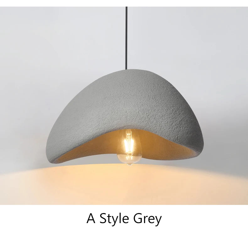 Nordic Wabi Sabi Wind Led Ceiling Chandelier Living Dining Room Bar Home Decor Pendant Lamp Bedroom Loft Hanging Light Fixture