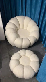 Lazy sofa can lie down and sleep on small sofa, bedroom balcony, leisure chair, cream style lazy chair, tatami chair