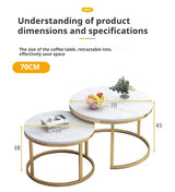 Coffee Table Nordic Round Coffee Table Modern Kitchen Living Room Balcony Extendable Mesa De Centro Sala Table Basse En Bois