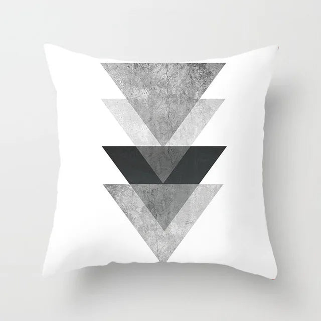 Livingroom Simple Black White Geometry Cushion Case Hot Modern Nordic Decorative Pillows Case Sofa Couch Throw Pillows car home