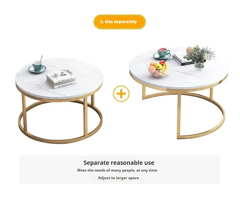 Coffee Table Nordic Round Coffee Table Modern Kitchen Living Room Balcony Extendable Mesa De Centro Sala Table Basse En Bois