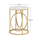 Tribesigns Round End Table, 20” Sofa Side Coffee Cocktail Table