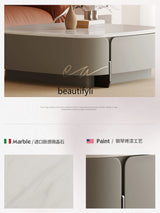 Square microcrystalline stone coffee table living room metal paint small apartment Italian minimalist home modern
