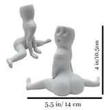 Resin Halloween Big Booty Ghost Planter Display Gag Hilarious Air Plant Holder Gag Indoor Home Office Decor Creative Flower Pot