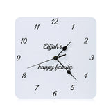 Personalized Photo Frame Plaque Photo Print Desktop Picture Frames with Time Clock Customized Photo/Text Christmas Gift