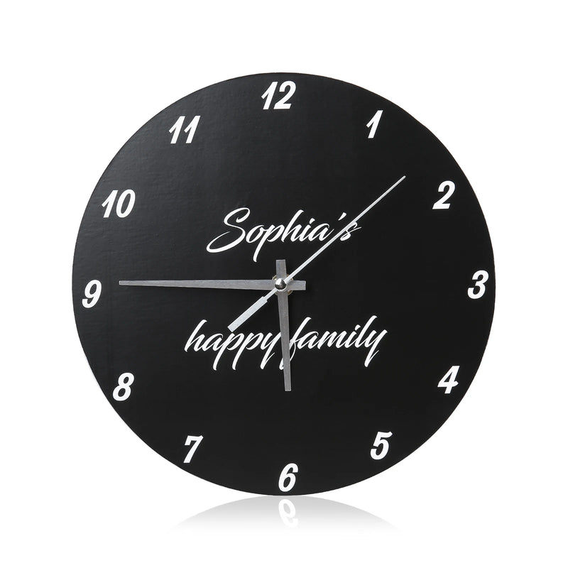 Personalized Photo Frame Plaque Photo Print Desktop Picture Frames with Time Clock Customized Photo/Text Christmas Gift