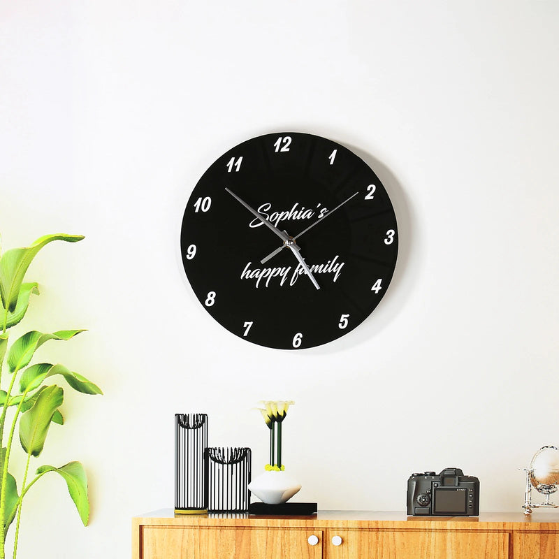 Personalized Photo Frame Plaque Photo Print Desktop Picture Frames with Time Clock Customized Photo/Text Christmas Gift